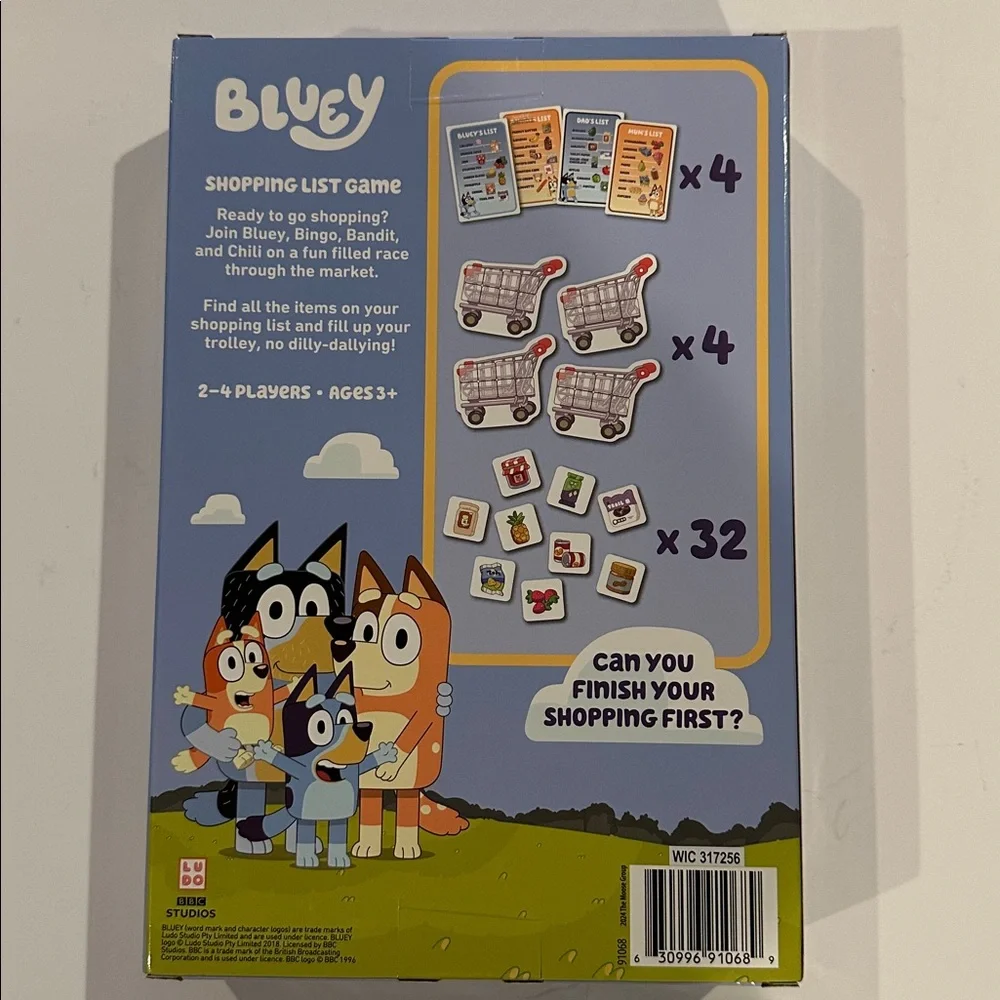 Bluey Shopping List Game